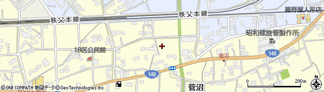 埼玉県深谷市菅沼周辺の地図
