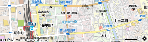 岐阜県高山市花川町80周辺の地図
