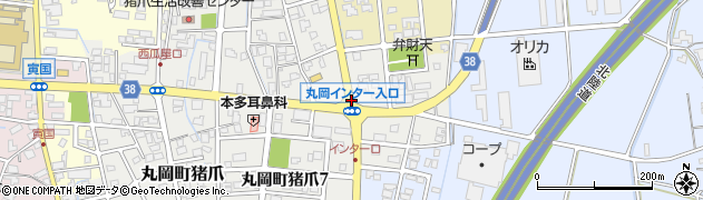 丸岡インター入口周辺の地図