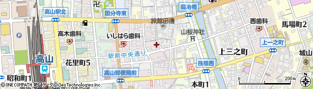 岐阜県高山市花川町6周辺の地図