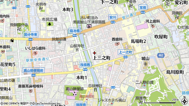 〒506-0847 岐阜県高山市片原町の地図