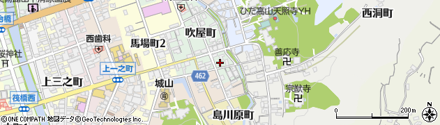 岐阜県高山市吹屋町118周辺の地図