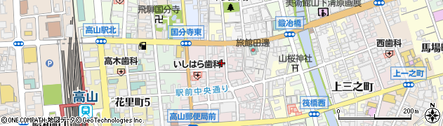 岐阜県高山市花川町50周辺の地図