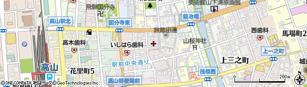 岐阜県高山市花川町10周辺の地図
