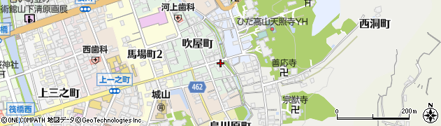 岐阜県高山市吹屋町162周辺の地図
