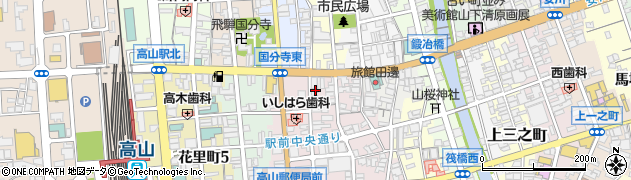 岐阜県高山市花川町61周辺の地図
