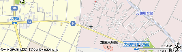埼玉県加須市北下新井2100周辺の地図
