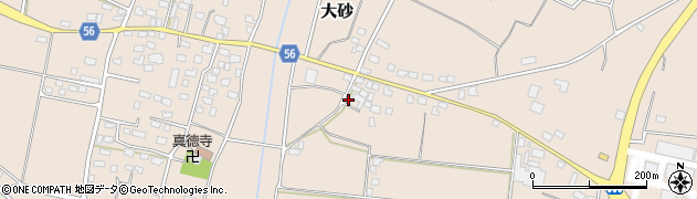 茨城県つくば市大砂648周辺の地図