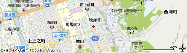 岐阜県高山市吹屋町68周辺の地図