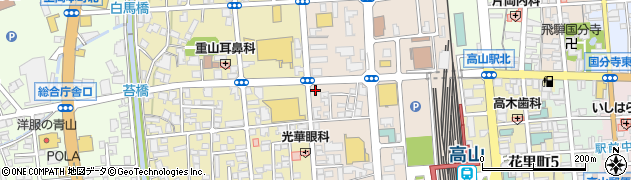 富山第一銀行高山支店 ＡＴＭ周辺の地図