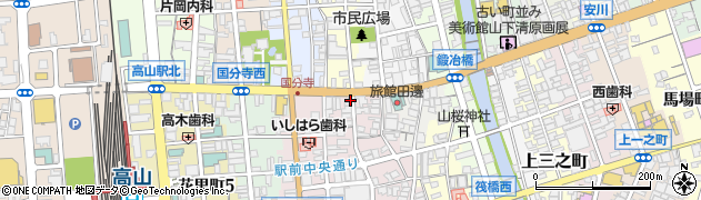 岐阜県高山市花川町56周辺の地図