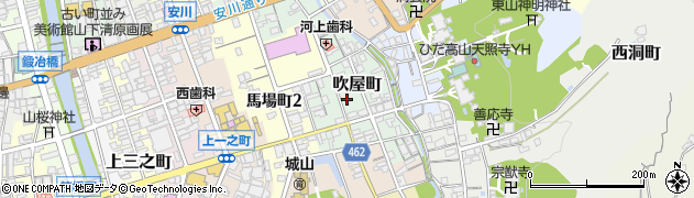 岐阜県高山市吹屋町69周辺の地図