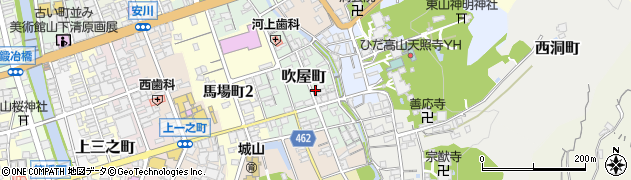 岐阜県高山市吹屋町130周辺の地図