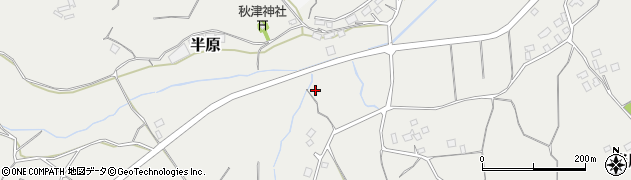 茨城県鉾田市半原周辺の地図