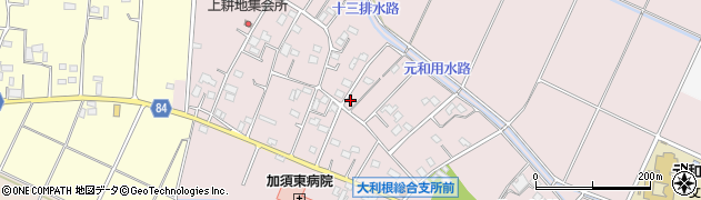 埼玉県加須市北下新井889周辺の地図