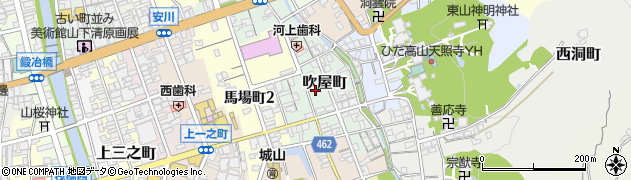 岐阜県高山市吹屋町70周辺の地図