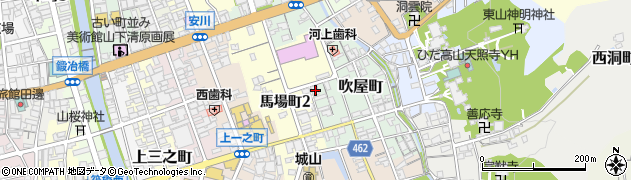 岐阜県高山市吹屋町21周辺の地図