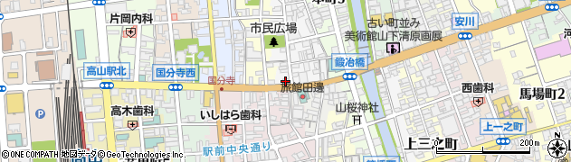 高山信用金庫川西支店周辺の地図