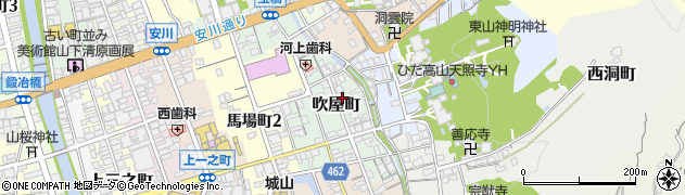 岐阜県高山市吹屋町135周辺の地図