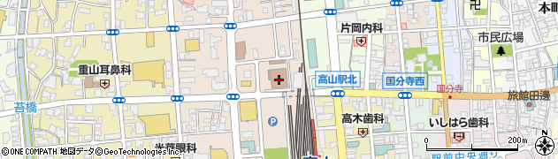 岐阜地方法務局高山支局周辺の地図