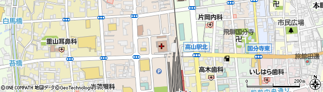 検察庁　岐阜地方検察庁高山支部周辺の地図
