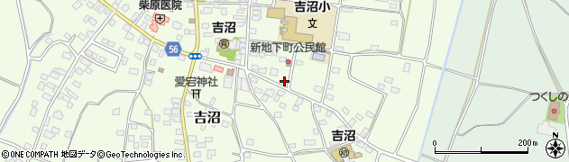 茨城県警察本部　つくば警察署・吉沼駐在所周辺の地図