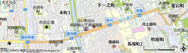 岐阜県高山市下二之町1周辺の地図