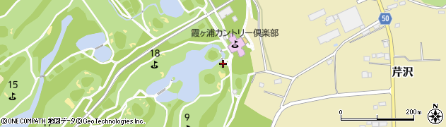 霞ヶ浦カントリー倶楽部周辺の地図