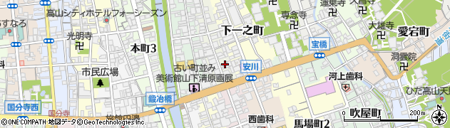 岐阜県高山市下二之町65周辺の地図