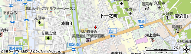岐阜県高山市下二之町9周辺の地図