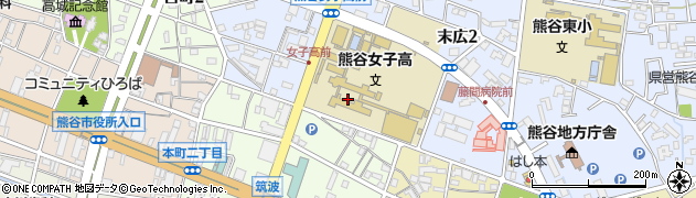 埼玉県立熊谷女子高等学校　定時制周辺の地図