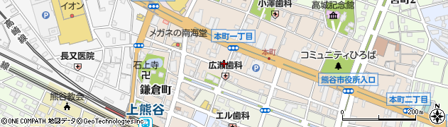 マンモスレンタカー　熊谷店周辺の地図