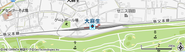 大麻生駅周辺の地図