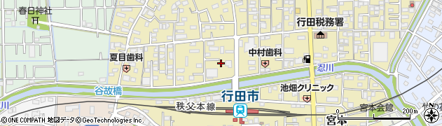 埼玉県行田市栄町8周辺の地図