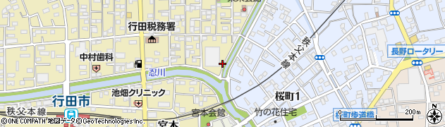 埼玉県行田市栄町21周辺の地図