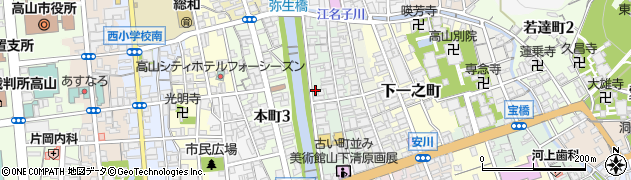 角桑　朝市通り店周辺の地図