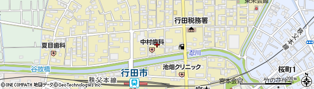 埼玉県行田市栄町12周辺の地図