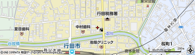 埼玉県行田市栄町13周辺の地図