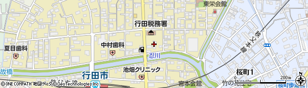 埼玉県行田市栄町17周辺の地図