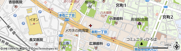 株式会社足利銀行　熊谷支店ローンセンター周辺の地図