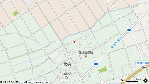 〒369-1242 埼玉県深谷市北根の地図