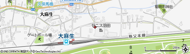 埼玉県熊谷市大麻生周辺の地図