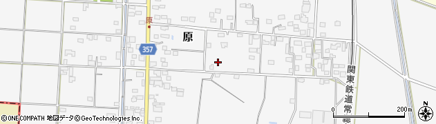 茨城県下妻市原周辺の地図