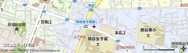 明治安田生命保険相互会社　熊谷末広営業所周辺の地図