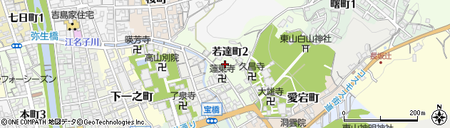 岐阜県高山市若達町2丁目周辺の地図