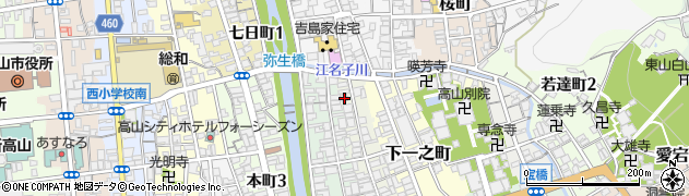 岐阜県高山市下二之町26周辺の地図
