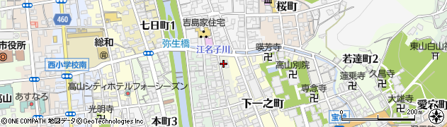岐阜県高山市下二之町35周辺の地図