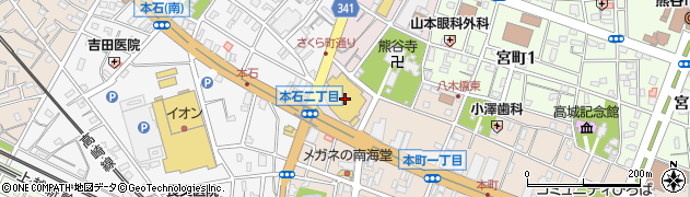 武蔵野銀行熊谷東支店周辺の地図
