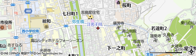 岐阜県高山市下二之町29周辺の地図
