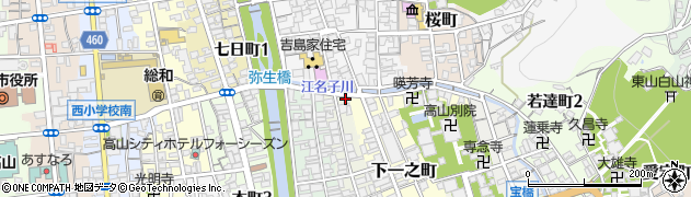 岐阜県高山市下二之町31周辺の地図